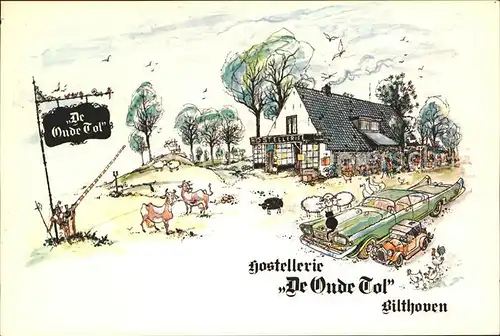 Bilthoven Hostellerie De Oude Tol Karikatur Kat. Bilthoven