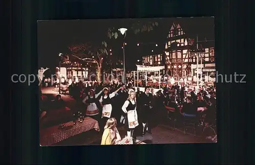 Koblenz Rhein Weindorf bei Nacht Kat. Koblenz