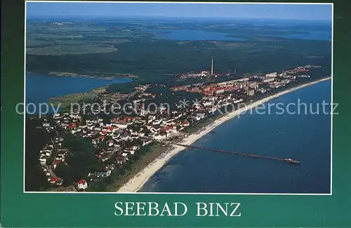 Binz Ruegen Fliegeraufnahme Kat. Binz