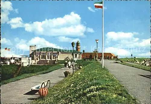 Buesum Nordseebad Deichpromenade Suedstrand Liegehalle Kat. Buesum