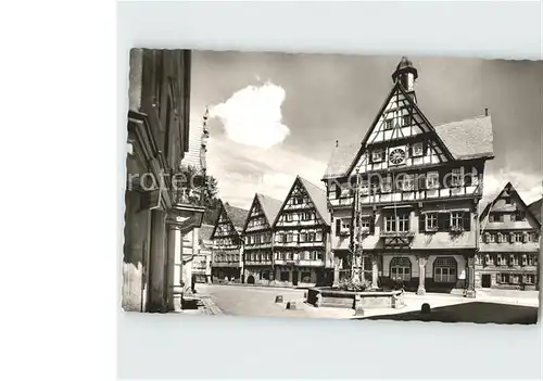 Urach Schwarzwald Am Rathaus Brunnen Kat. Voehrenbach