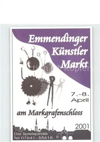 Emmendingen Emmendinger Kuenstlermarkt Plakat Kat. Emmendingen