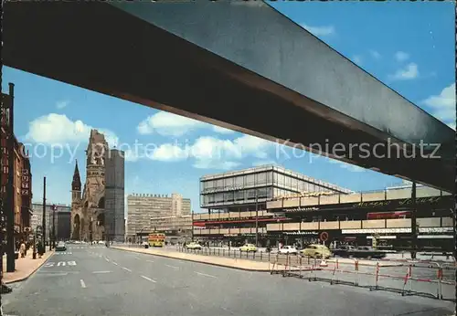 Berlin Tauentzienstrasse Europa  Center Kaiser  Wilhelm  Gedaechtniskirche Kat. Berlin