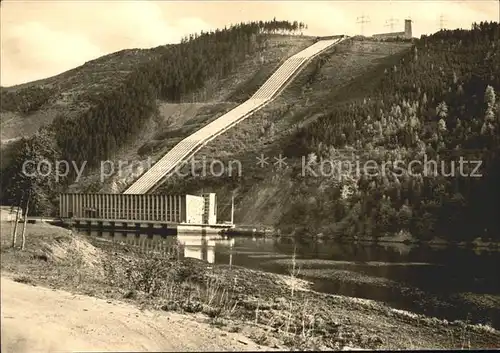 Hohenwarte Talsperre Pumpspeicherwerk Kat. Hohenwarte