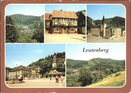 Leutenberg Thueringen aeltestes Haus Rathaus Markt Kat. Leutenberg