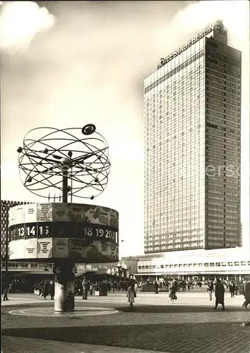 Berlin Hotel Stadt Berlin Weltzeituhr Uraniasaeule Kat. Berlin