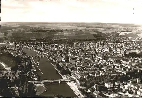 Wuerzburg Fliegeraufnahme Kat. Wuerzburg