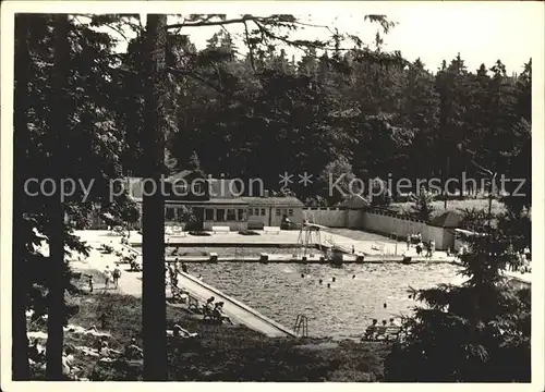 Finsterbergen Schwimmbad Kat. Finsterbergen Thueringer Wald