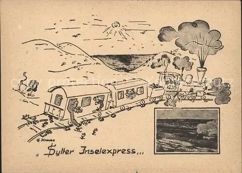 Sylt Inselexpress Kuenstlerkarte Kat. Sylt Ost