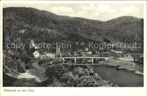 Dausenau Dausenau an der Lahn mit Bruecke Kat. Dausenau