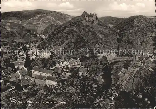 Altenahr Blick vom Schwarzen Kreuz Kat. Altenahr