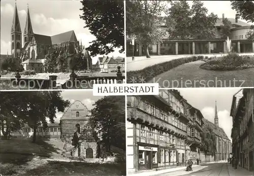 Halberstadt Dom Gleimhaus Volkstheater Jagdschloesschen Spiegelsberge Kat. Halberstadt