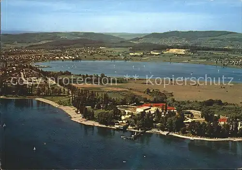 Radolfzell Bodensee Fliegeraufnahme Halbinsel Mettnau Kat. Radolfzell am Bodensee