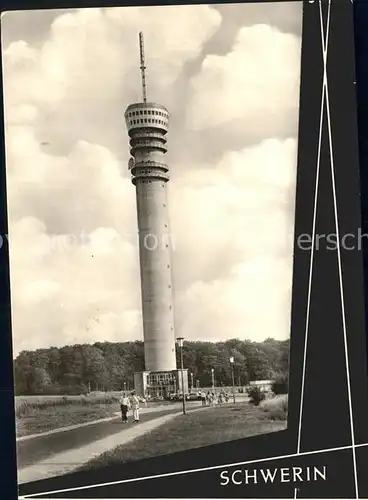 Schwerin Mecklenburg Fernsehturm in Zippendorf Kat. Schwerin