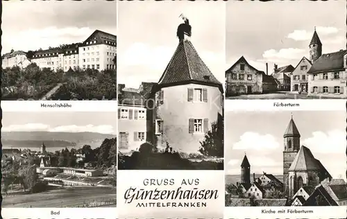 Guenzenhausen Au Hensolthoehe Faerberturm Bad Kat. Au i.d.Hallertau