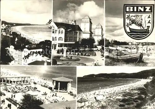 Binz Ruegen Strand Konzertmuschel Kat. Binz