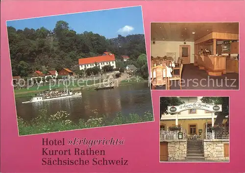 Rathen Saechsische Schweiz Hotel Erbgericht Kat. Rathen Sachsen