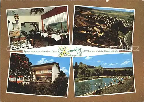 Katzenelnbogen Restaurant Pension Cafe Sonnenhof Schwimmbad Kat. Katzenelnbogen