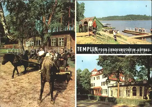 Templin FDGB Erholungsheim Aufbau Kat. Templin