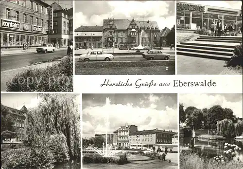 Eberswalde Friedrich Ebert Strasse Platz Freundschaft IFA Vertrieb Wehr Bruecke Kat. Eberswalde Waldstadt