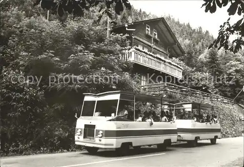 Schwarzburg Thueringer Wald Schwarzaexpress am Schweizerhaus Kat. Schwarzburg