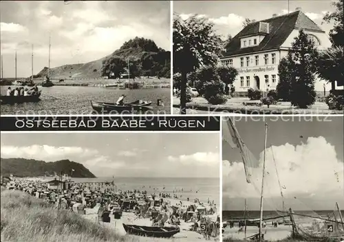 Baabe Ostseebad Ruegen Moritzburg Kurverwaltung Strand Kat. Baabe