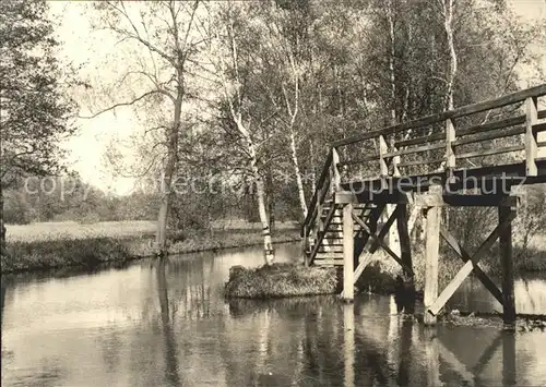 Luebbenau Spreewald Bruecke nach Wotschofska Kat. Luebbenau