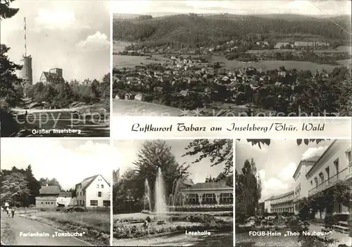 Tabarz am Inselberg Lesehalle FDGB Heim Theo Neubauer Kat. Tabarz Thueringer Wald