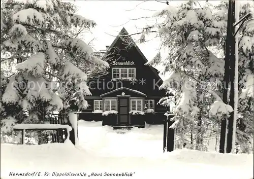 Hermsdorf Erzgebirge Haus Sonnenblick Kat. Hermsdorf Osterzgebirge