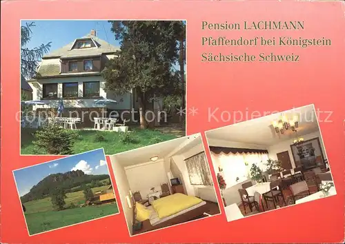 Pfaffendorf Koenigstein Pension Lachmann Kat. Koenigstein Saechsische Schweiz