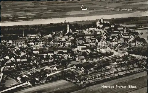 Pretzsch Elbe Fliegeraufnahme Kat. Bad Schmiedeberg