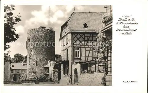 Eltville Rhein Krone Eltville Weinschaenke und Kuenstlerklause Kat. Eltville am Rhein