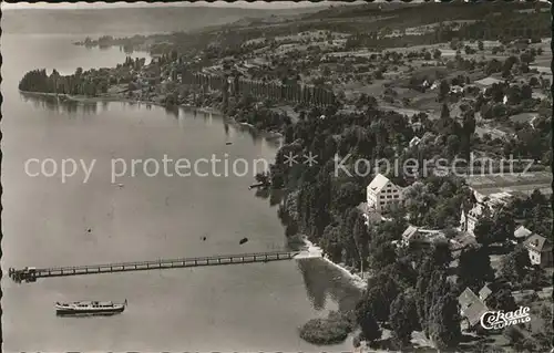 Gaienhofen Bodensee Christl Internatsschule Fliegeraufnahme Kat. Gaienhofen