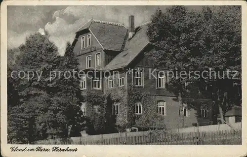 Elend Harz Harzhaus Kat. Elend Harz