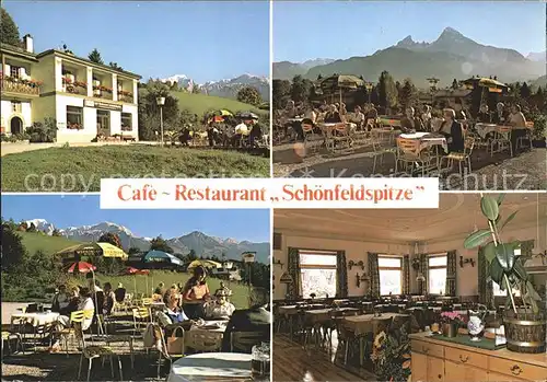 Stanggass Berchtesgaden Gasthof Cafe Restaurant Schoenfeldspitze Kat. Bischofswiesen