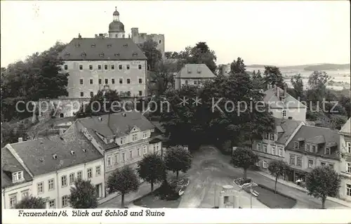 Frauenstein Sachsen Schloss Ruine Kat. Frauenstein Sachsen