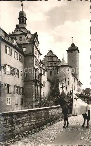 Bad Mergentheim Hoch Deutschmeisterschloss Pferd Kat. Bad Mergentheim