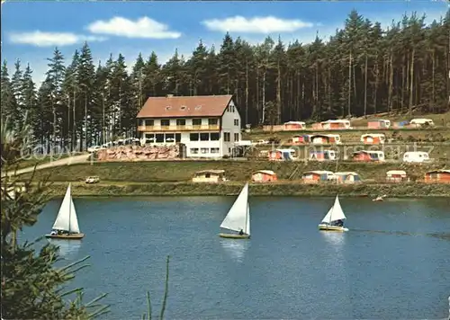 Seussen Gasthof Seeklause Camping Segelboot Kat. Arzberg