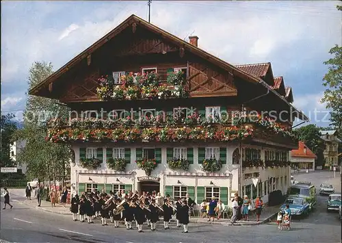 Oberammergau Hotel Wolf Musikkapelle Kat. Oberammergau