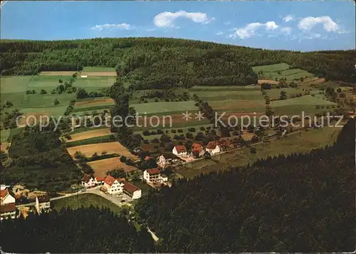 Wildensee Unterfranken Gasthaus Pension Waldfrieden Spessart Fliegeraufnahme Kat. Eschau