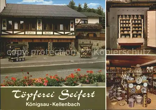 Kellenbach Toepferei Seifert Ausstellung Kunststeinzeug Kat. Kellenbach