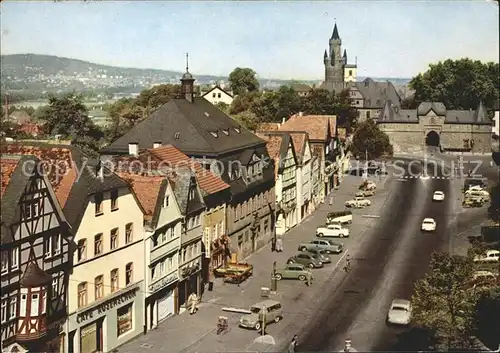 Friedberg Hessen Kaiserstrasse Stadtblick Kat. Friedberg (Hessen)