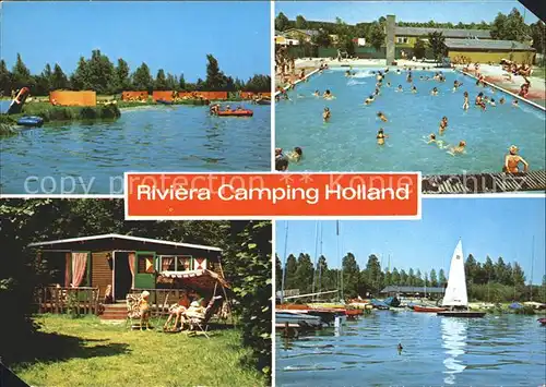 Dronten Riviera Camping Holland Segelboot Schwimmbad  Kat. Dronten