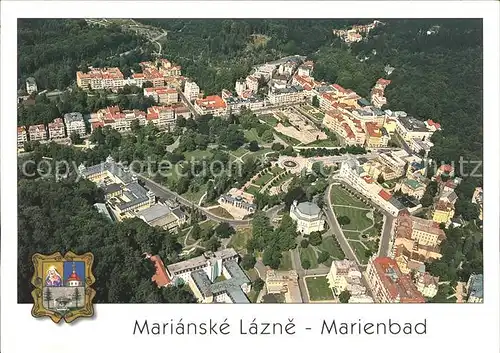 Marianske Lazne Marienbad Fliegeraufnahme Kat. Marienbad