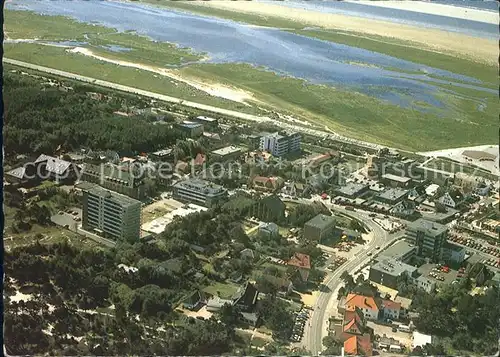 St Peter Ording Fliegeraufnahme Nordseeheil Schwefelbad  Kat. Sankt Peter Ording