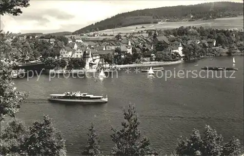 Saalburg Saale am Stausee der Bleiloch Saaletalsperre  Kat. Saalburg Ebersdorf