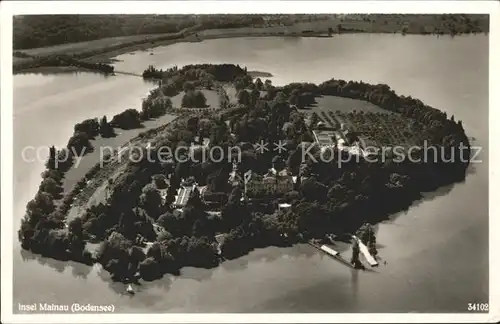 Insel Mainau Bodensee Fliegeraufnahme Kat. Konstanz Bodensee