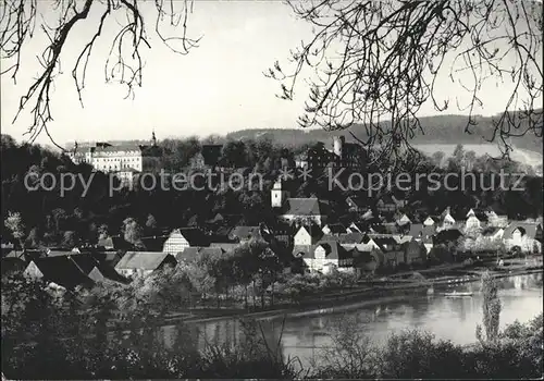 Herstelle Weser mit Benediktinerabtei und Burg Kat. Beverungen