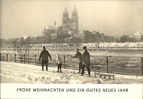 Magdeburg Elbe und Dom Kat. Magdeburg