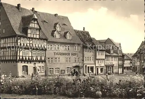 Frankenhausen Bad Solbad Thueringer Hof Histor Fachwerkhaus am Anger Kat. Bad Frankenhausen